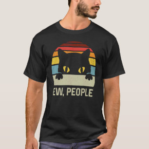 Funny Cat Shirt Ew People Anti Social Cat Lovers W