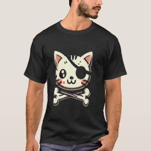 Funny Cat Shirt Kwazii Cute Funny Pirate Cat Kids