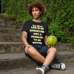 Funny Cat Simple Modern Quote Personalised Black T-Shirt<br><div class="desc">Embrace humour and modern style with the "Funny Cat Simple Modern Quote Personalised Cream Black T-Shirt." This kitten-inspired tee is perfect for cat and pet lovers, featuring luxury typography and a clean, stylish design. Its playful layout and personalised touch make it a standout piece for casual wear. Whether a gift...</div>