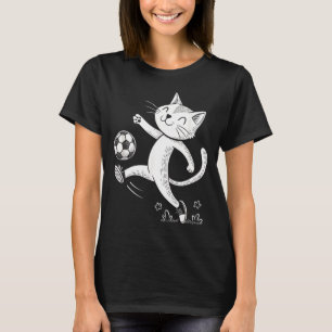 Funny Cat Soccer Ball - Cat Lover T-Shirt