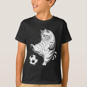Funny Cat Soccer Ll Graphic T-Shirt