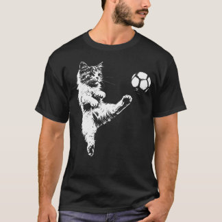 Funny Cat Soccer T-Shirt