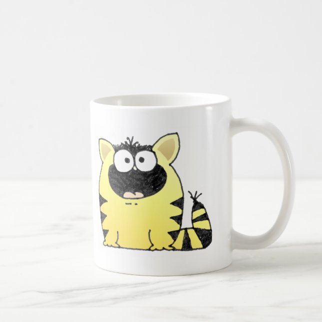 Funny Cat Surprise Coffee Mug (Right)