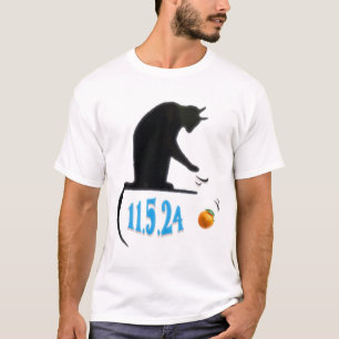 Funny Cat Swatting Orange Off Table On Election Da T-Shirt
