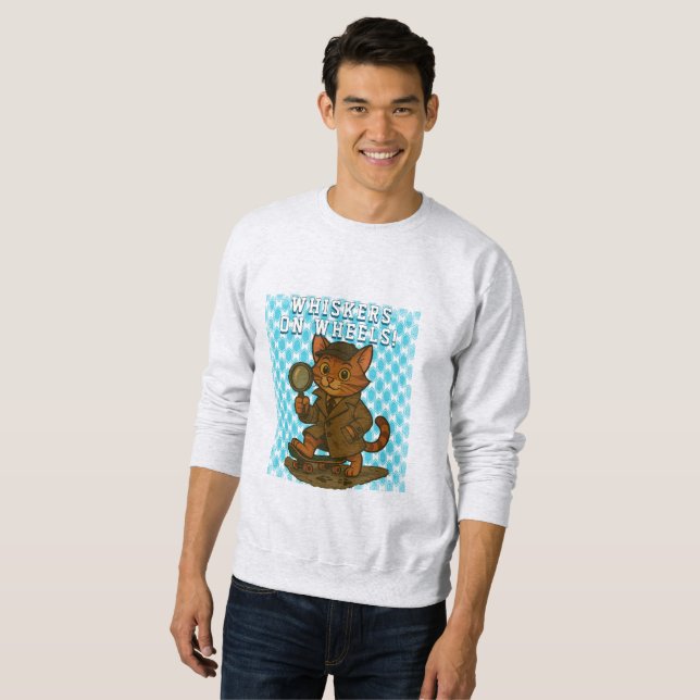 funny cat sweatshirt (Front Full)