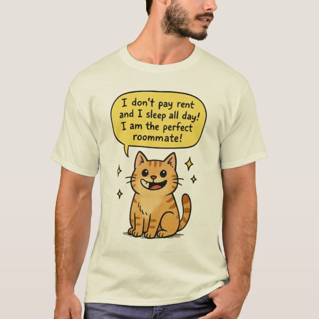 Funny Cat T-Shirt (Front)