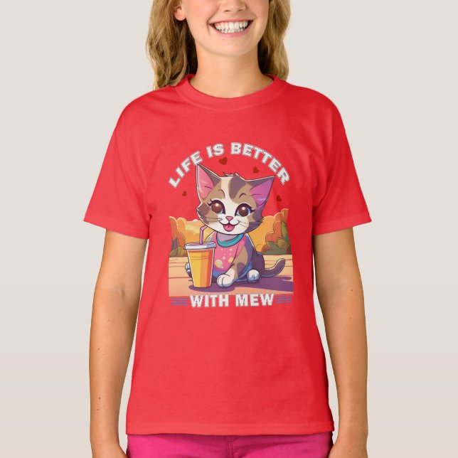 funny cat T-Shirt (Front)