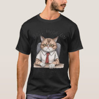 Funny Cat T-Shirt | Boss Mode On Until Lunch
