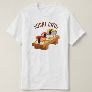 Funny Cat T-Shirt - SUSHI CATS