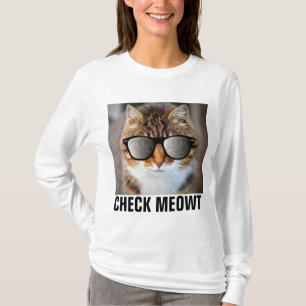 Funny Cat T-shirts, CHECK MEOWT T-Shirt