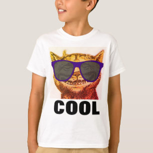 Funny CAT T-shirts for boys Kids, COOL CAT