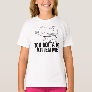 Funny Cat T-shirts for Girls, Kitten Me