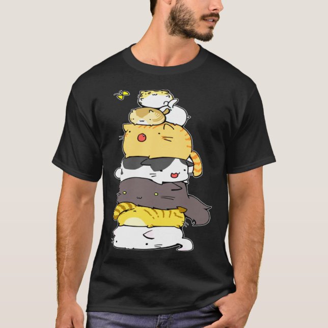 Funny Cat Tee Behold A Meowtain Cats Mountain Gift (Front)