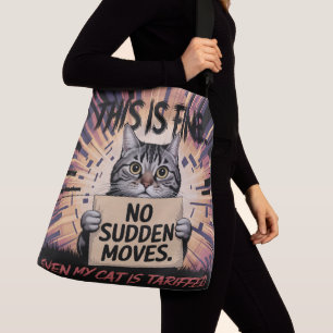 Funny Cat This Is Fine Gift Crossbody Bag