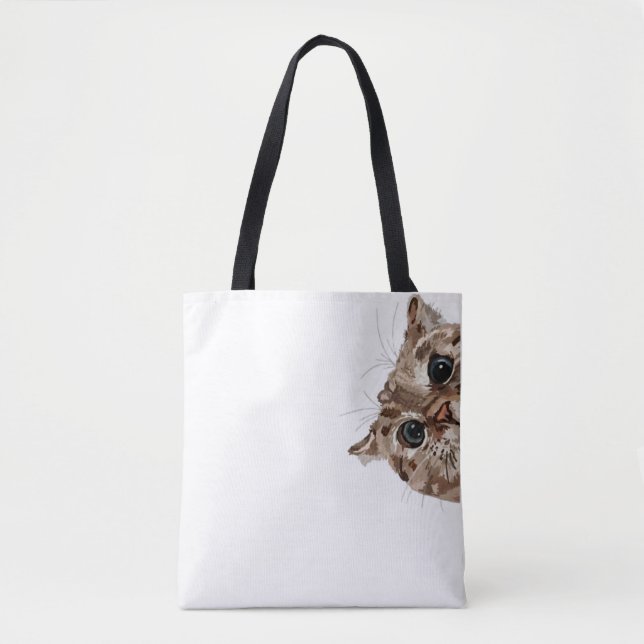 Funny Cat Tote Bag (Front)