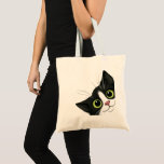 Funny Cat Tote Bag<br><div class="desc">Show off your love for cats with this funny and stylish cat tote bag! Perfect for cat lovers, this tote combines humor and practicality, making it great for everyday use. Whether you're going shopping, heading to work, going to school, or carrying books and groceries, this tote bag is both fun...</div>
