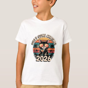 Funny Cat Vacation Trip Girls Gone Cruising 2026 C T-Shirt