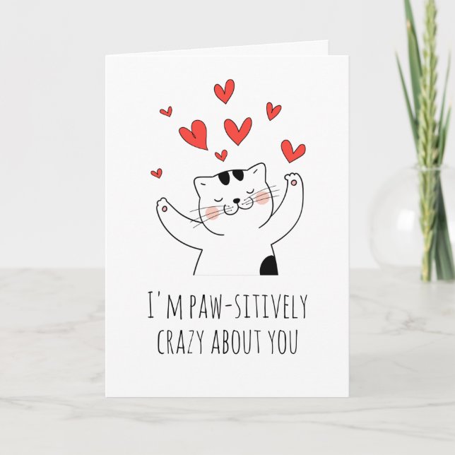 funny cat valentine cards (Front)