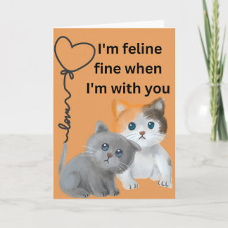 Funny Cat valentine's day cards