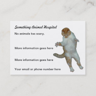Funny cat Vet veterinarian Business Cards