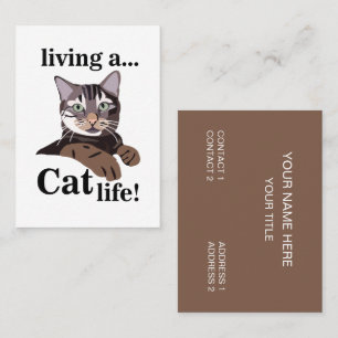 Funny Cat Veterinarian Pet Business Card
