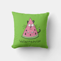 Funny Cat Watermelon Cute Kids