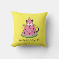 Funny Cat Watermelon Cute Kids