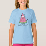 Funny Cat Watermelon Cute Kids T-Shirt<br><div class="desc">This adorable watermeowlon is here to say hello!  Perfect for a cat lover or watermelon fan or just a friend that likes to stay healthy,  eat fruit and laugh with their kitty cat!</div>