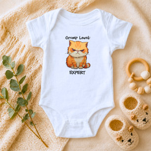 Funny Cat with Attitude Baby Bodysuit