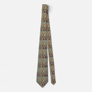 Funny cat with glasses tie