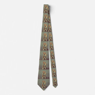 Funny cat with glasses tie