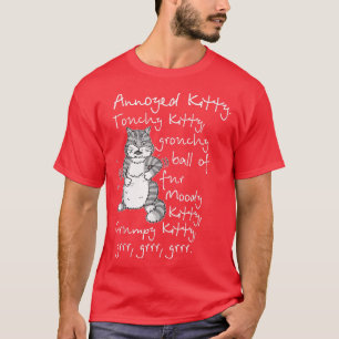 Funny Cat  Yarn  String Theory  T-Shirt