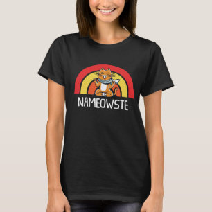 Funny Cat Yoga Position Namaste Cat Yoga T-Shirt