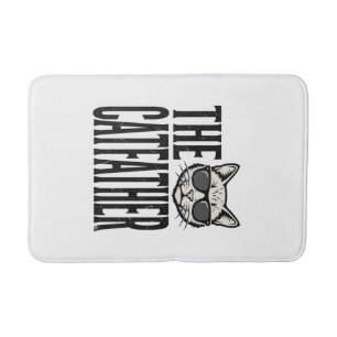 Funny Catfather Vintage Cat Quote Graphic Shirt_1 Bath Mat