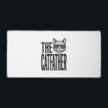 Funny Catfather Vintage Cat Quote Graphic Shirt_1 Desk Mat<br><div class="desc">Funny Catfather Vintage Cat Quote Graphic Shirt_1</div>