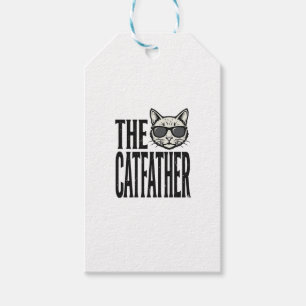 Funny Catfather Vintage Cat Quote Graphic Shirt_1 Gift Tags