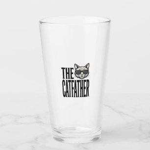 Funny Catfather Vintage Cat Quote Graphic Shirt_1 Glass