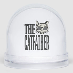 Funny Catfather Vintage Cat Quote Graphic Shirt_1 Snowglobe