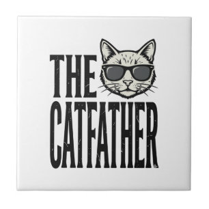 Funny Catfather Vintage Cat Quote Graphic Shirt_1 Tile