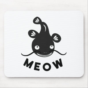 Funny Catfish Fishing Shirt - Catfish Meow Mouse Pad