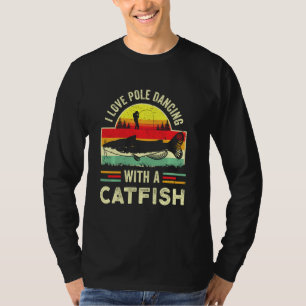 Funny Catfish Gag Catfish Fishing Retro Fisherman T-Shirt