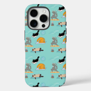Funny Cats At Yoga iPhone 16 Pro Case