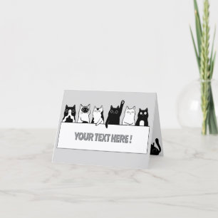 Funny cats card