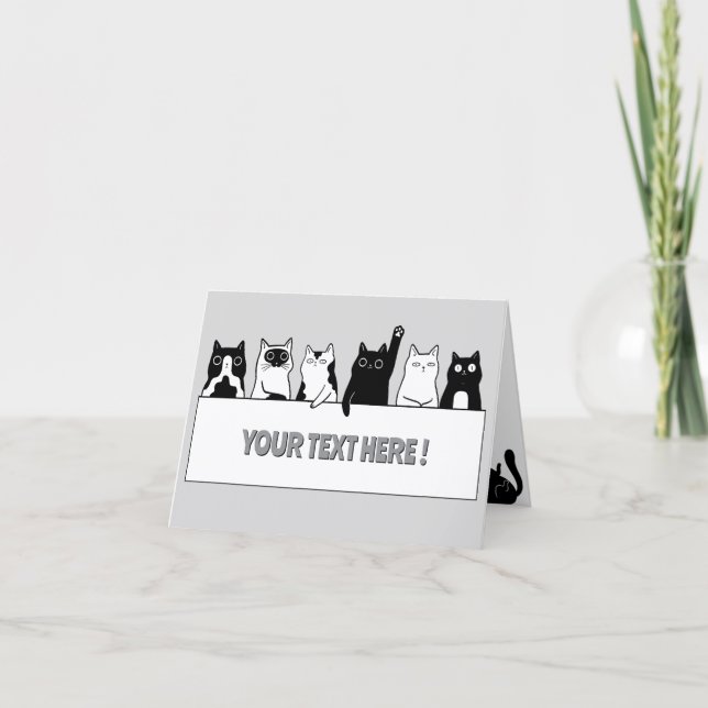 Funny cats  card (Front)
