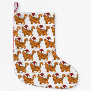 Funny Cats Christmas Orange Cat Mum Pet Lover Xmas Small Christmas Stocking