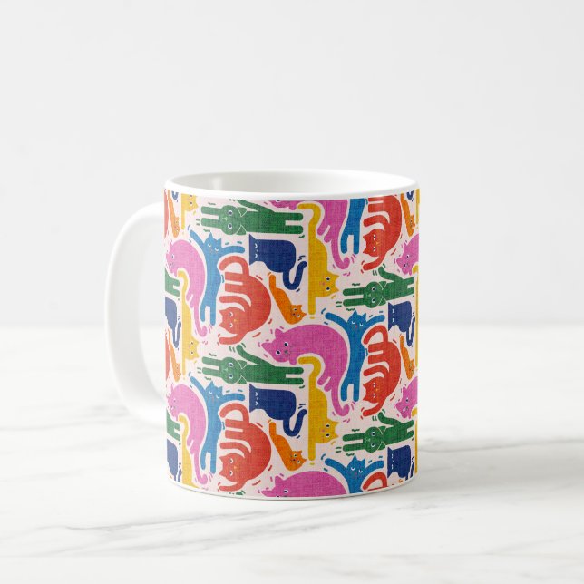 Funny cats coffee mug (Front Left)