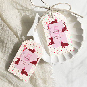 Funny Cats cute Purrfect Birthday Party Gift Tags