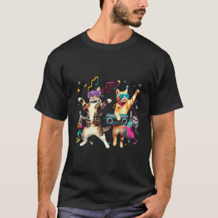 Funny Cats Dancing in a Retro Disco T-Shirt
