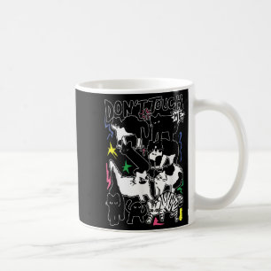 Funny Cats Don't Touch Me Cat Lovers Men Women Coffee Mug