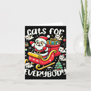 Funny Cats For Everybody Ugly Christmas Funny Xmas Card